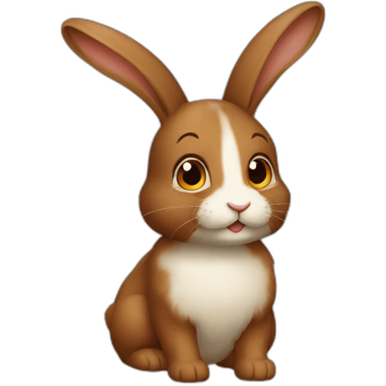 Lapin marron emoji