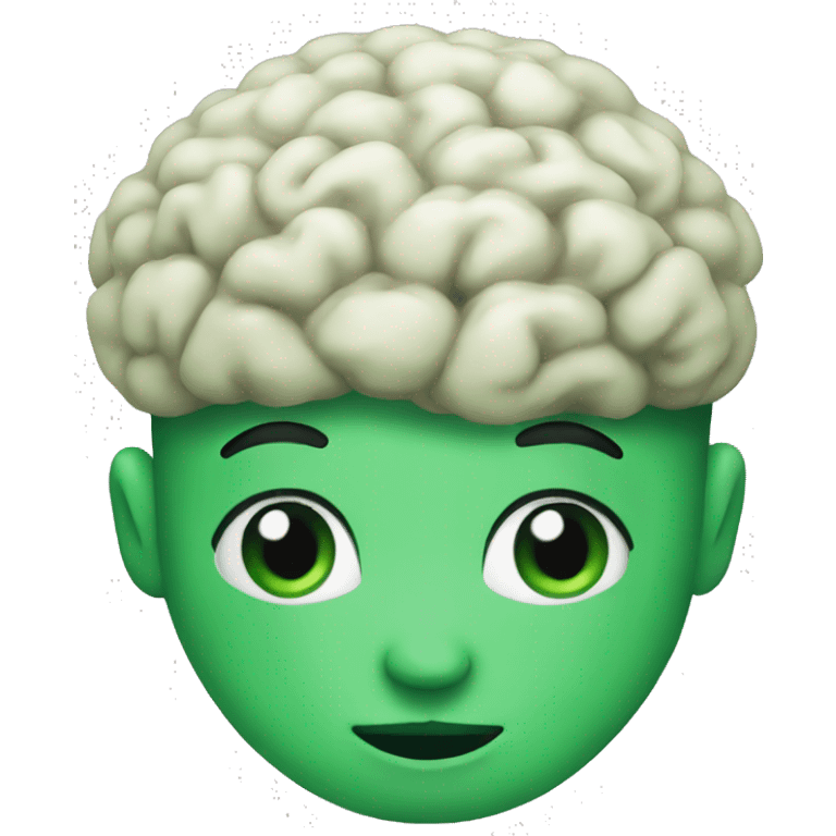 Jade with a brain emoji