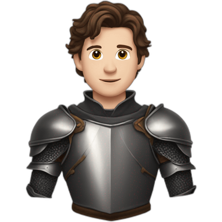 Tom holland as a Knight emoji