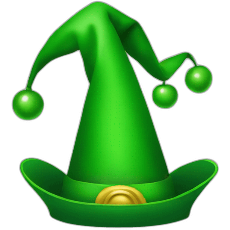 green jester hat emoji