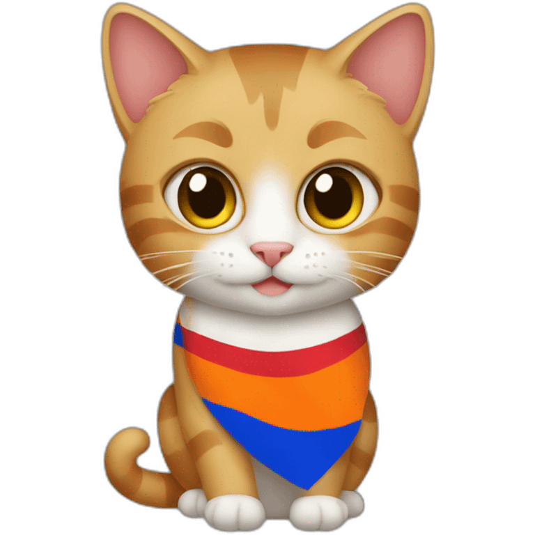 Cat with Armenia 🇦🇲 flag emoji