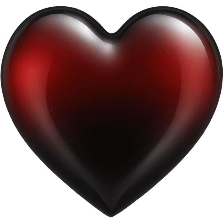 red black glass heart emoji