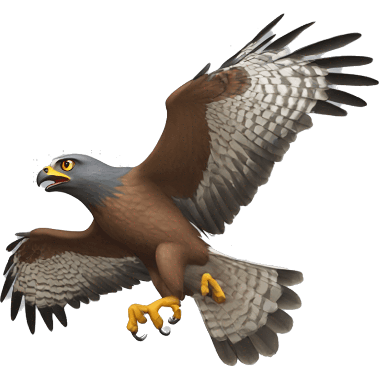 goshawk attacking emoji