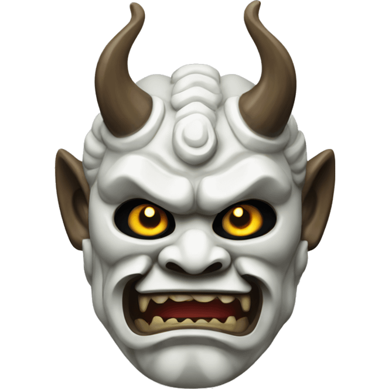 marble japanese oni mask emoji