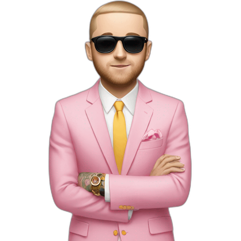 Mac Miller Pink suit  emoji