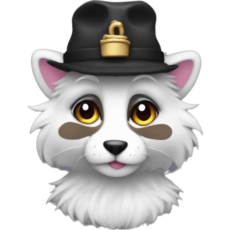 gay furry with hat and 6 pack emoji