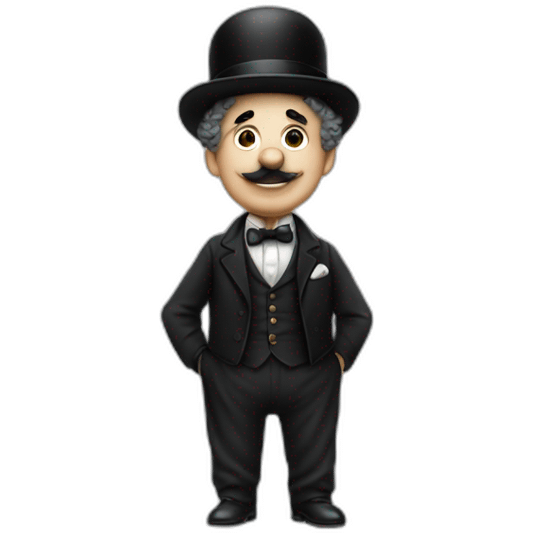 Charlie chaplin sans son chapeau emoji