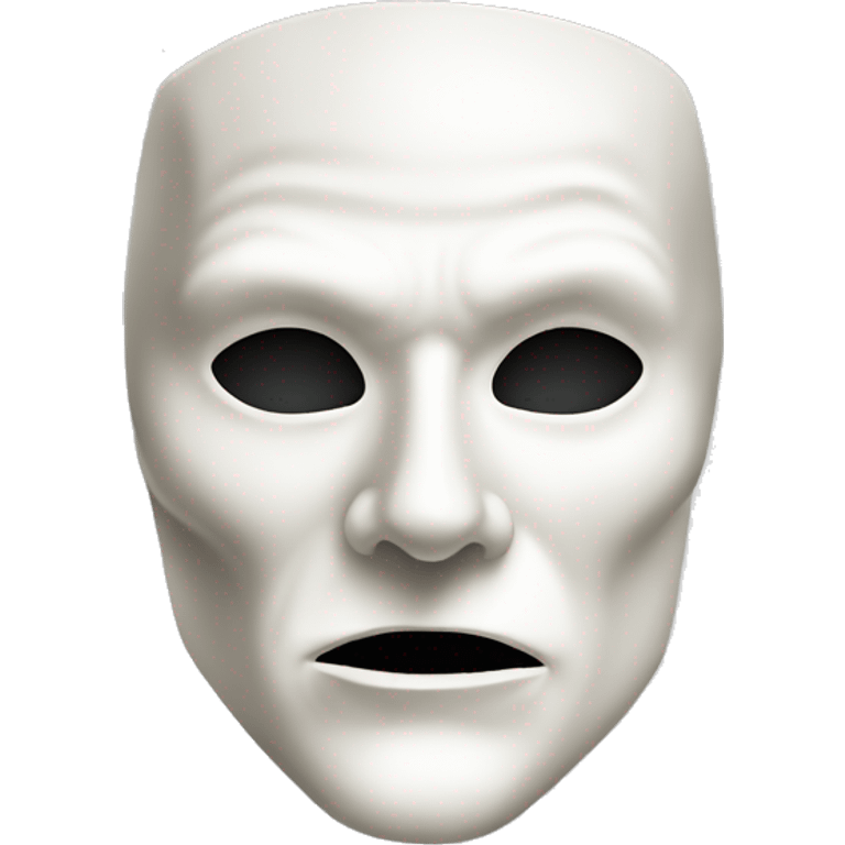 Phantom of the opera mask, half emoji