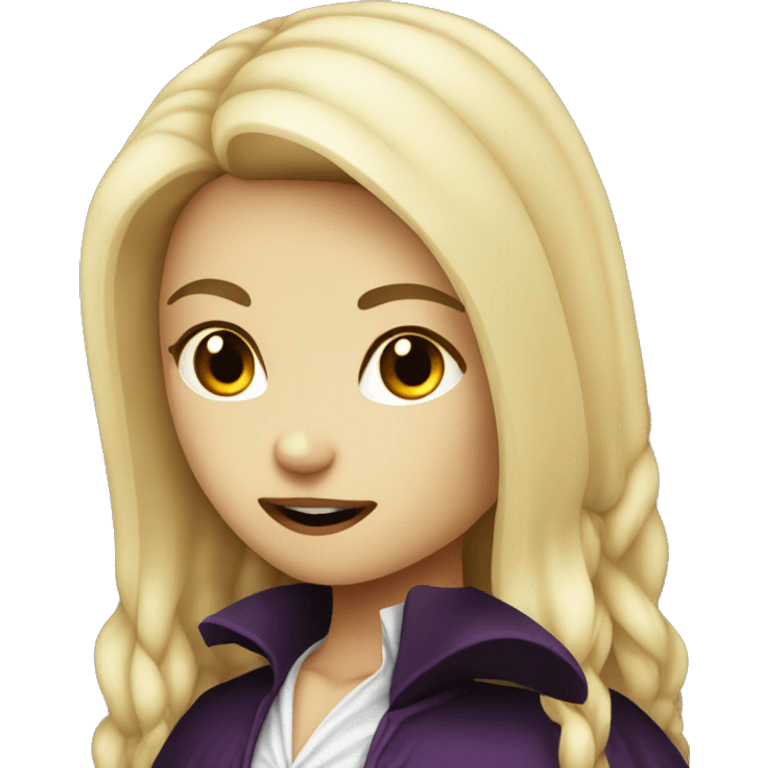 blond vampire girl  emoji