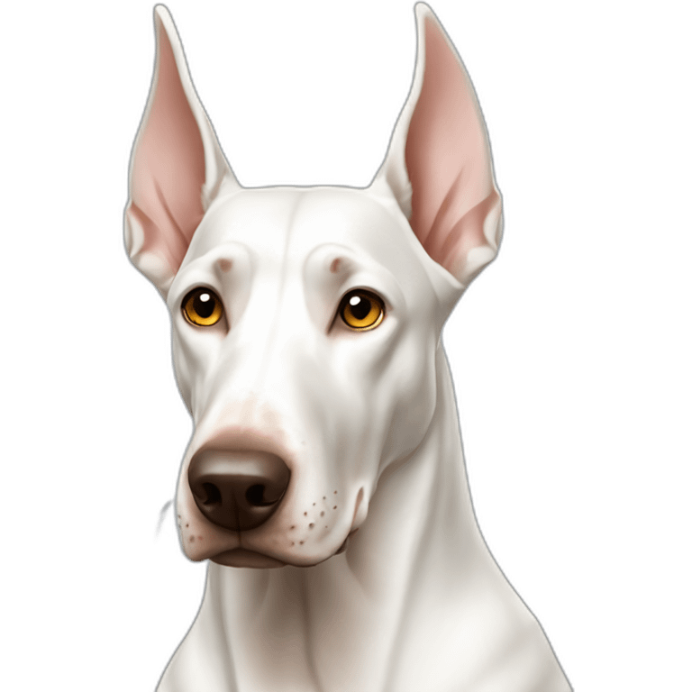 white Doberman emoji