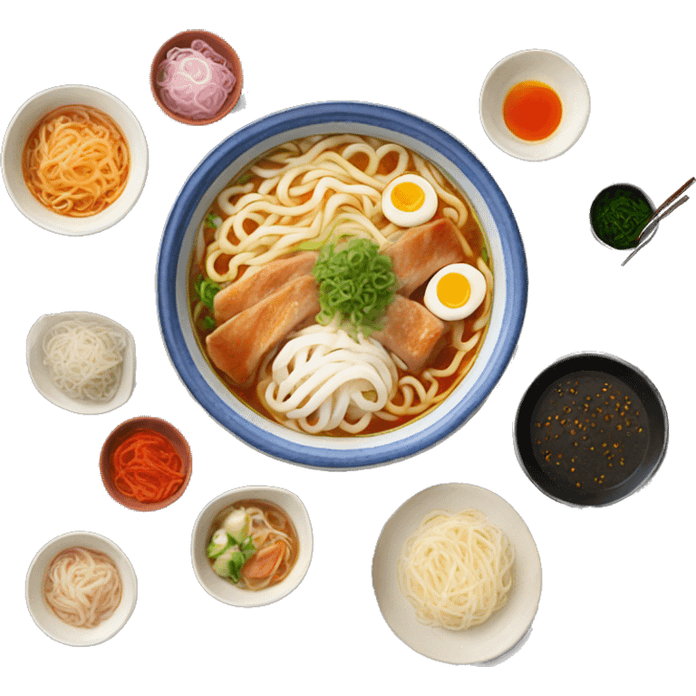 Korean dish shin ramen  emoji