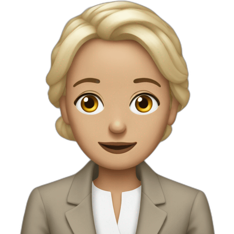 Emmanuel Macron as a woman emoji