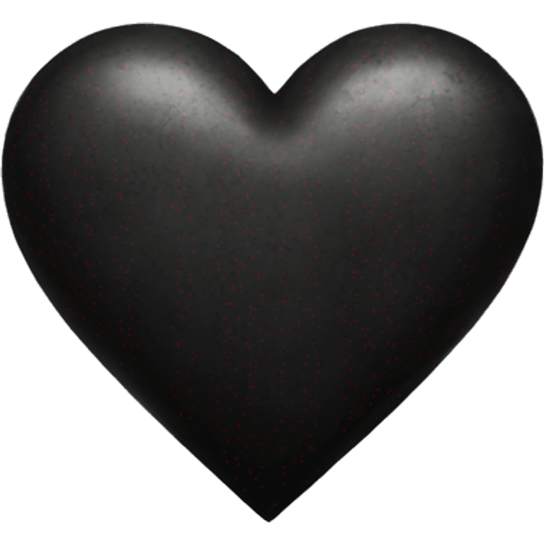 black grunge heart emoji