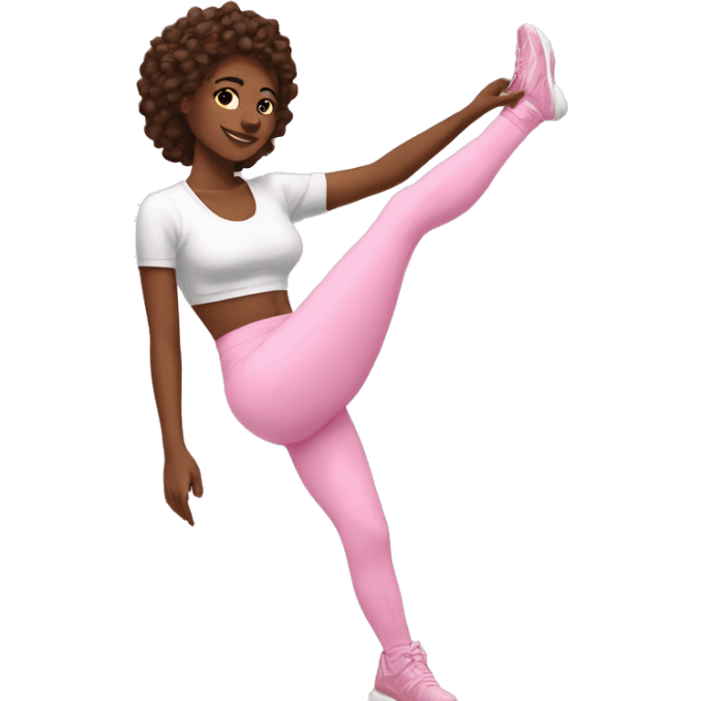 it girl aesthetic, pilates pink  emoji