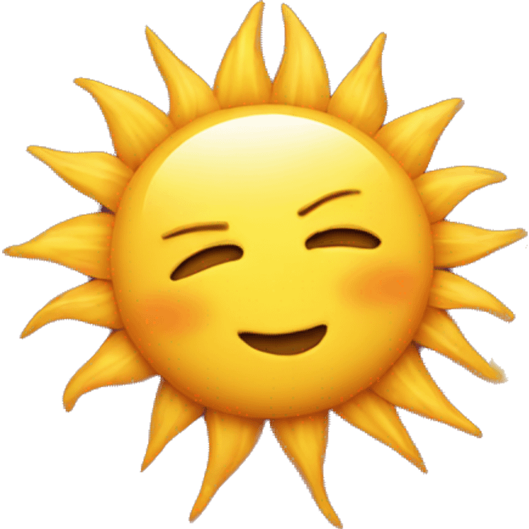 Emoji sun kissing  emoji