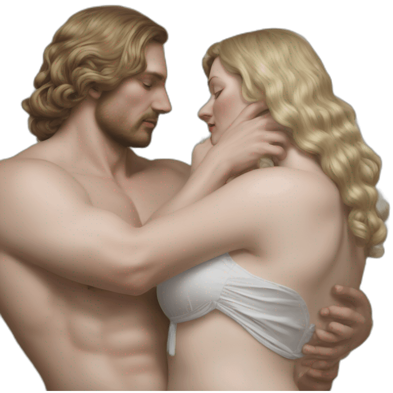 slavic voluptuous lovers detailed intrincate photorealist emoji