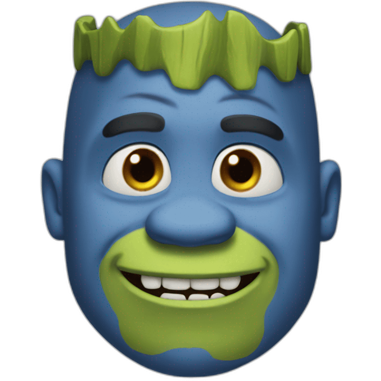 blue shrek emoji