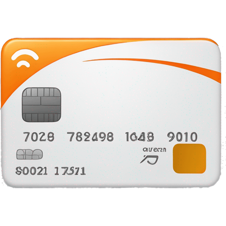 orenge color credit card emoji