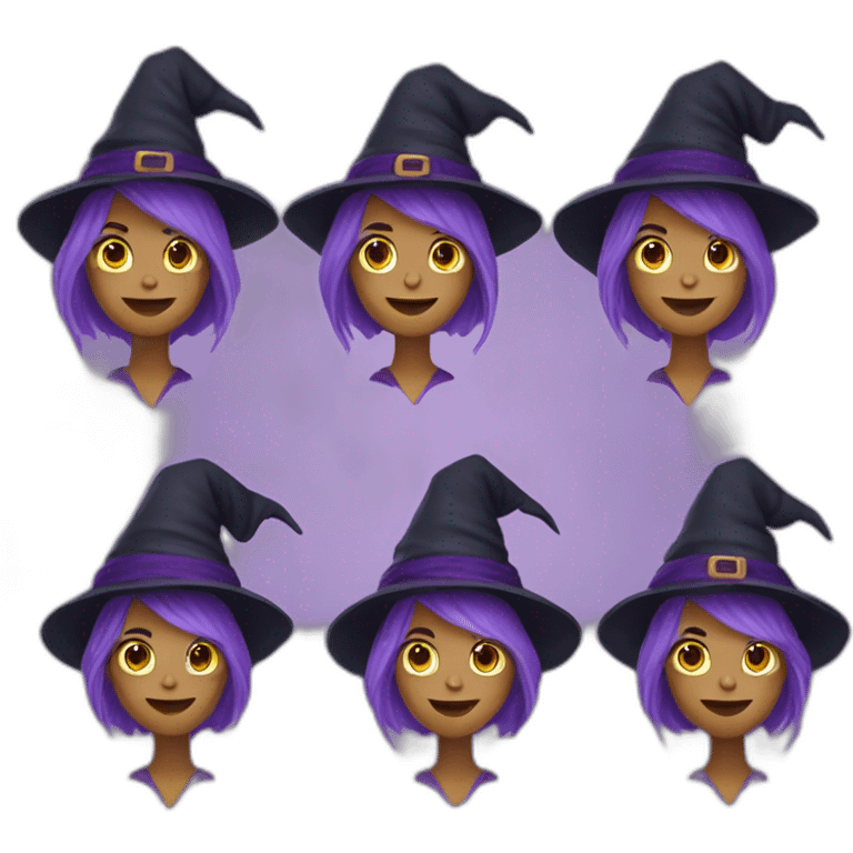 witch in purple hat emoji