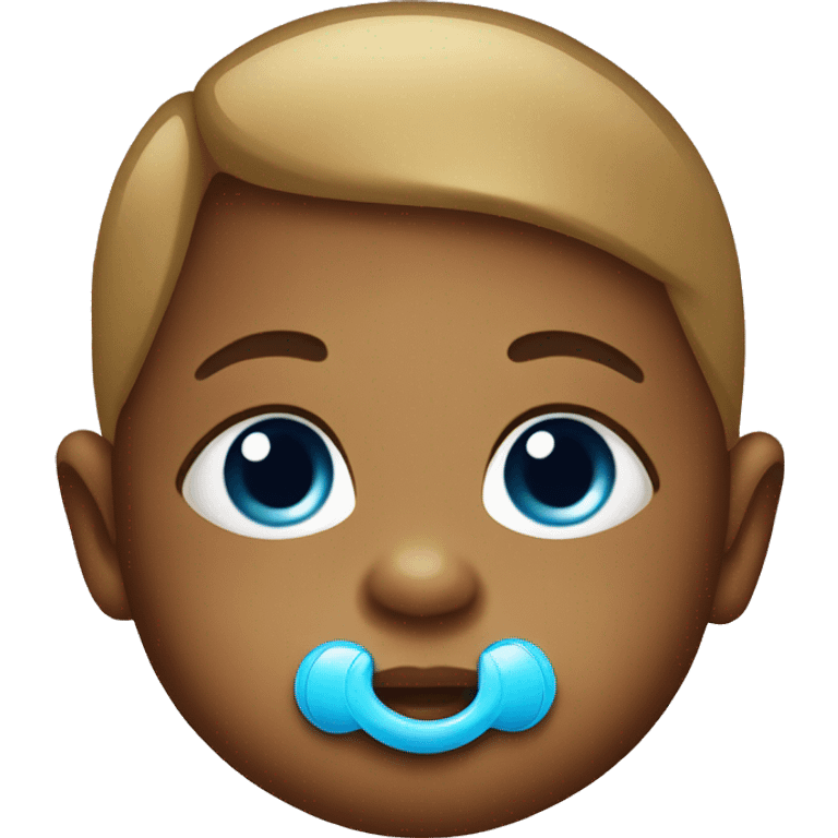 Baby with pacifier  emoji