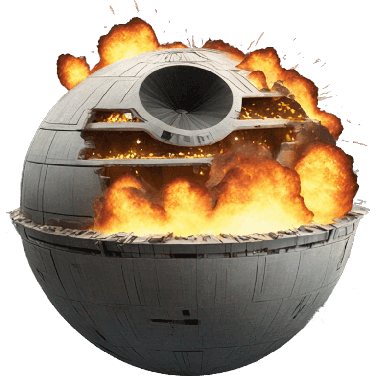 exploding death star emoji