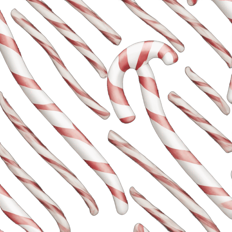 black and white candy cane emoji