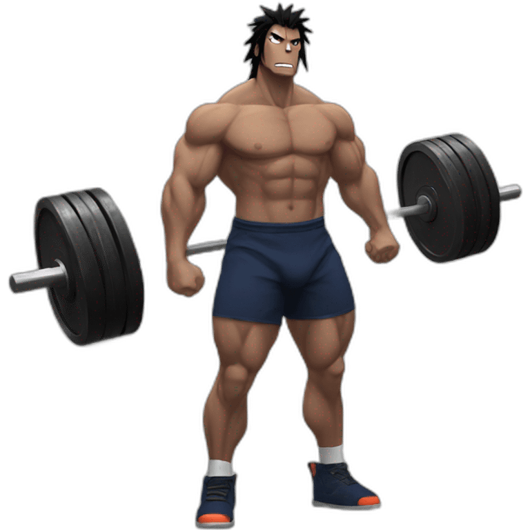 Powerlifter deadlift sasuke emoji