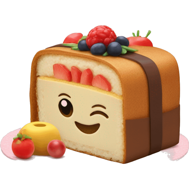 Bento cake emoji