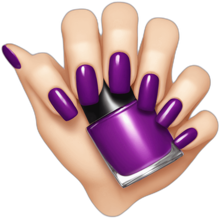 Main vernis emoji