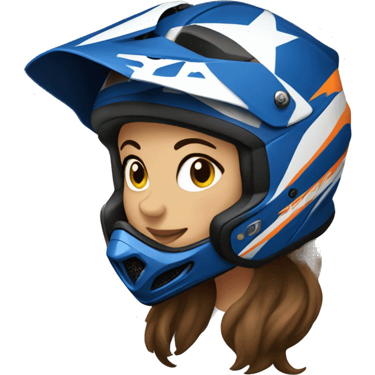 motocross women emoji