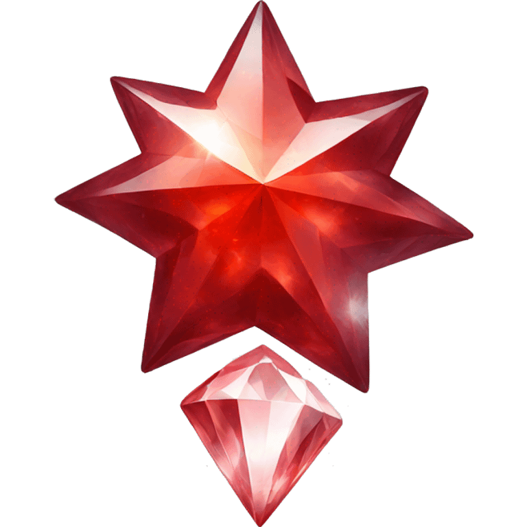 Red Diamond star emoji