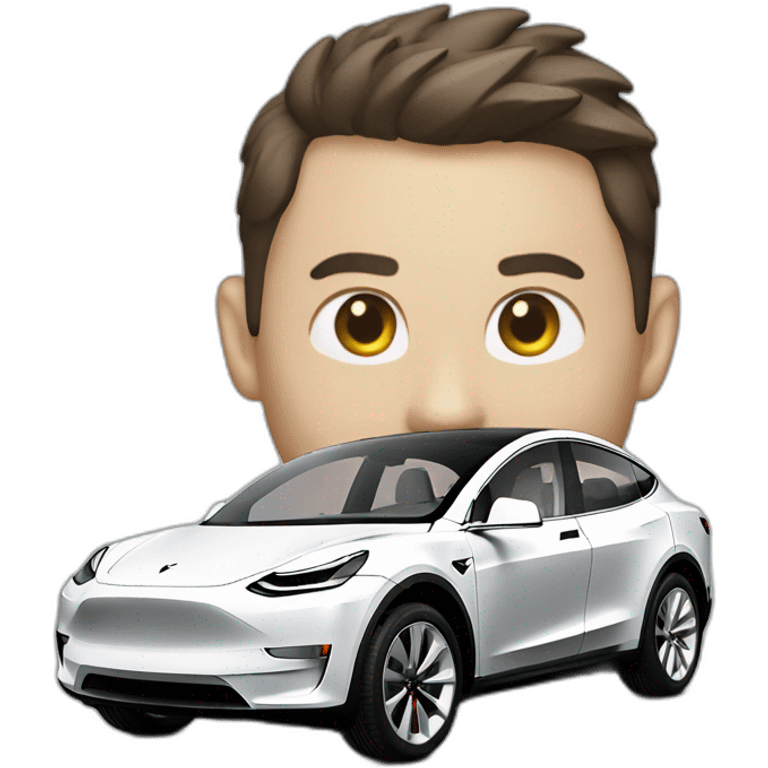 tesla model y emoji