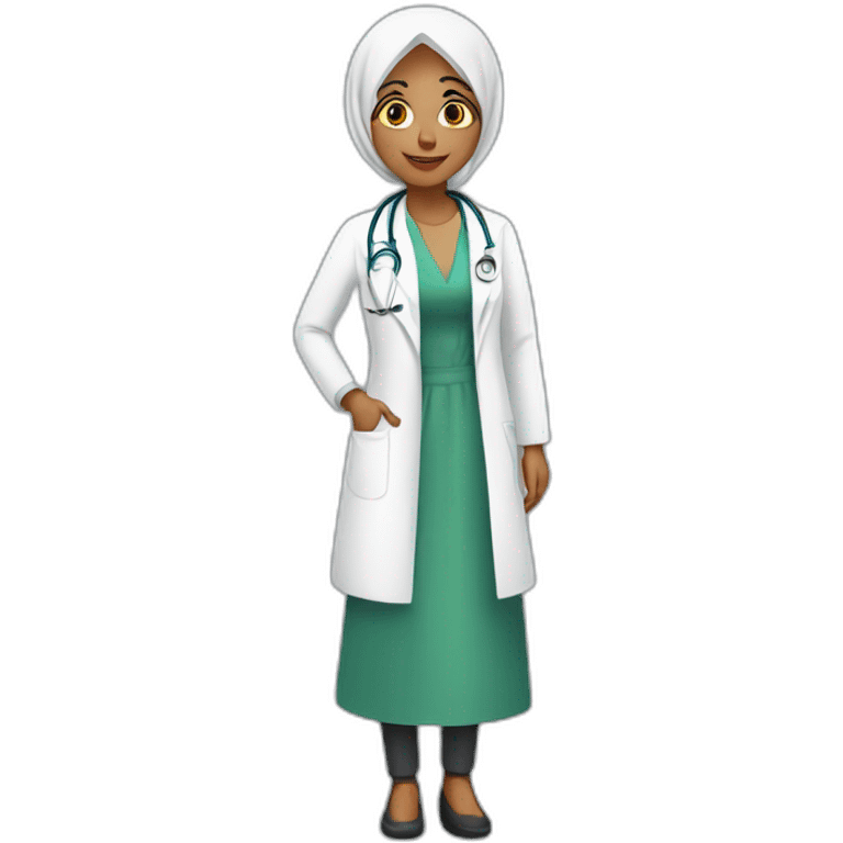 Muslim doctor women emoji