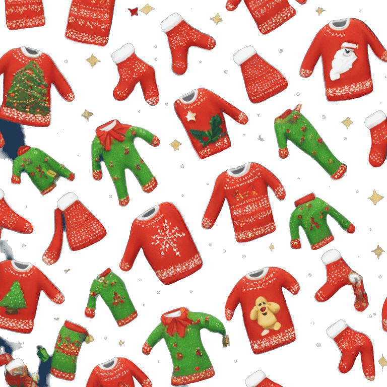 ugly christmas sweater emoji