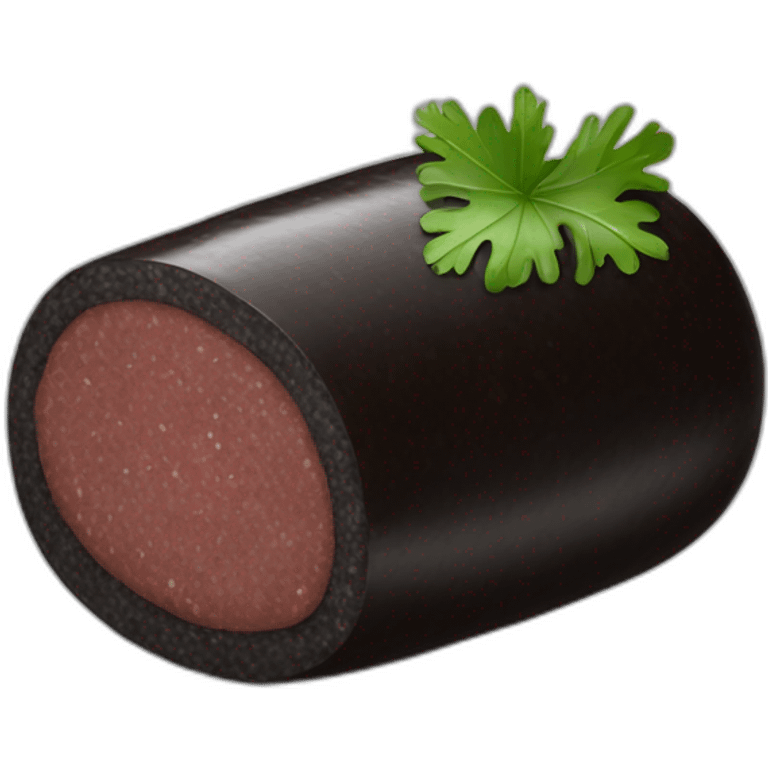 black pudding food emoji