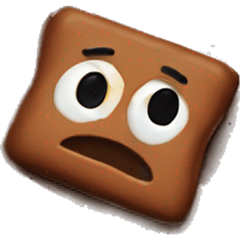 pure protein bar with no eyes angry at the pure protein brookie bar emoji