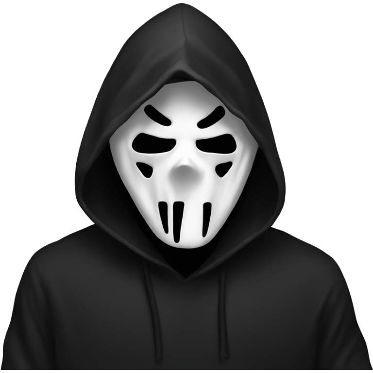 ghostface black hood emoji