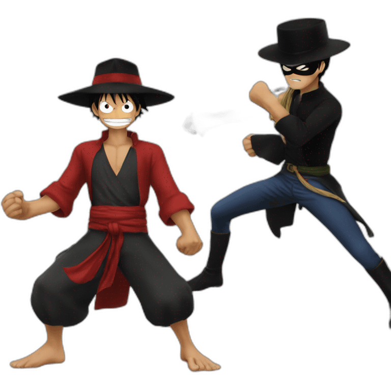 Luffy vs Zorro emoji