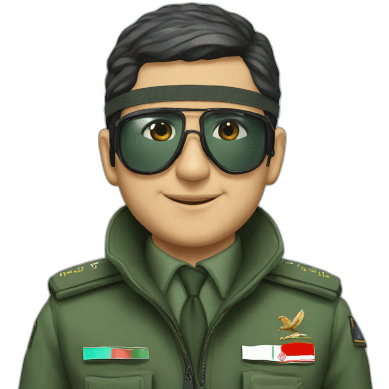 Pilot of Iranian air force emoji