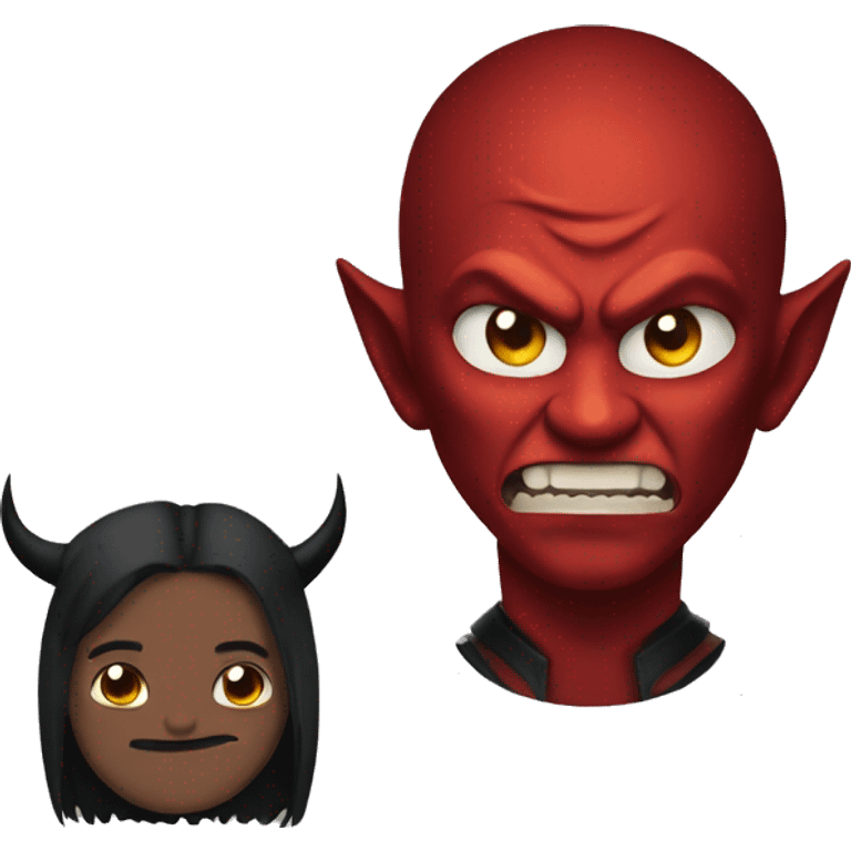 devil with demon slayer emoji