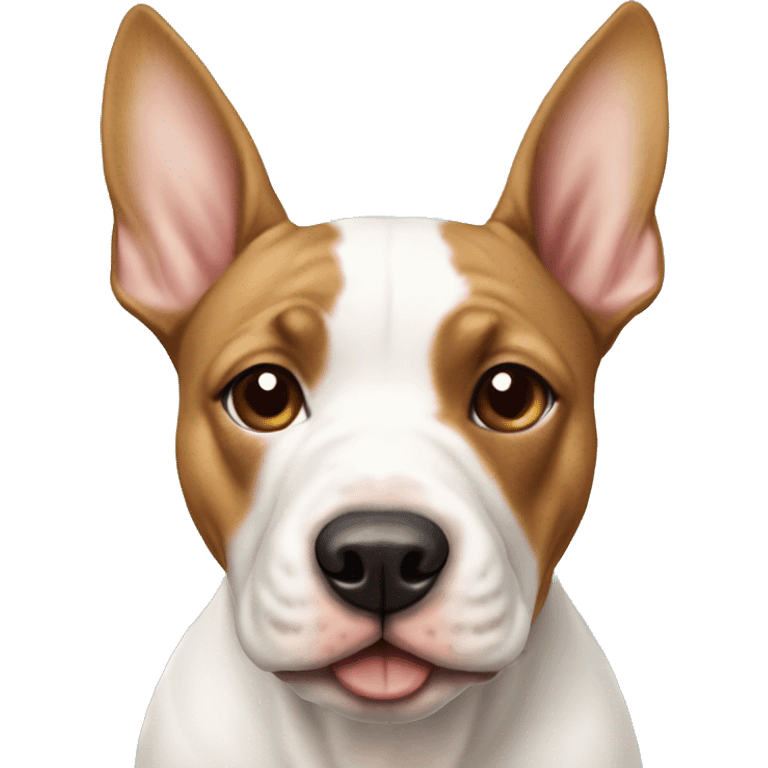 White Bull terrier and brown-and-tan frenchie emoji