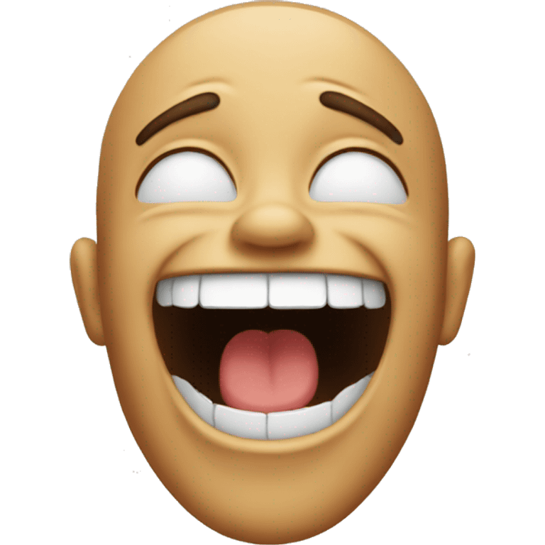 fake laugh emoji