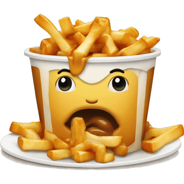 Poutine qui mange poutine emoji