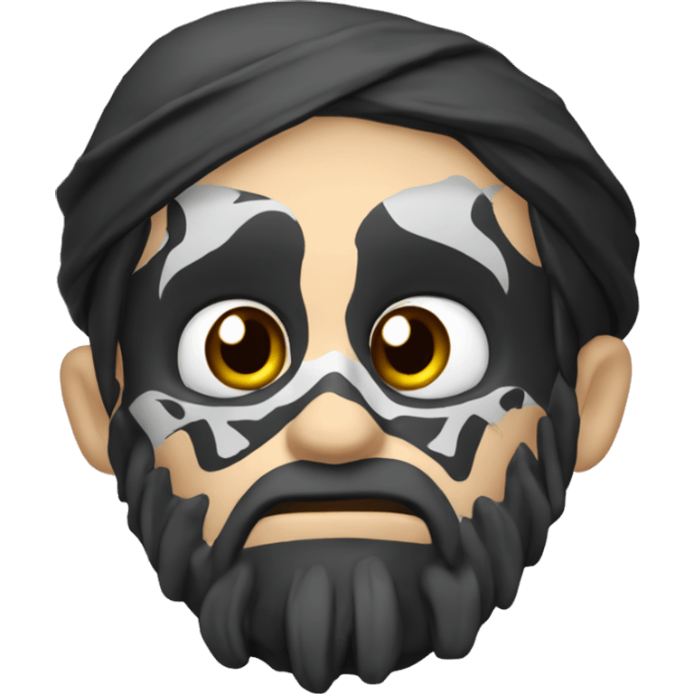 Caveira em chamas fazendo sinal de amém emoji