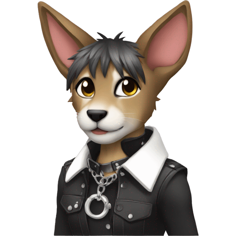 Anthro Punk Fursona Collar  emoji