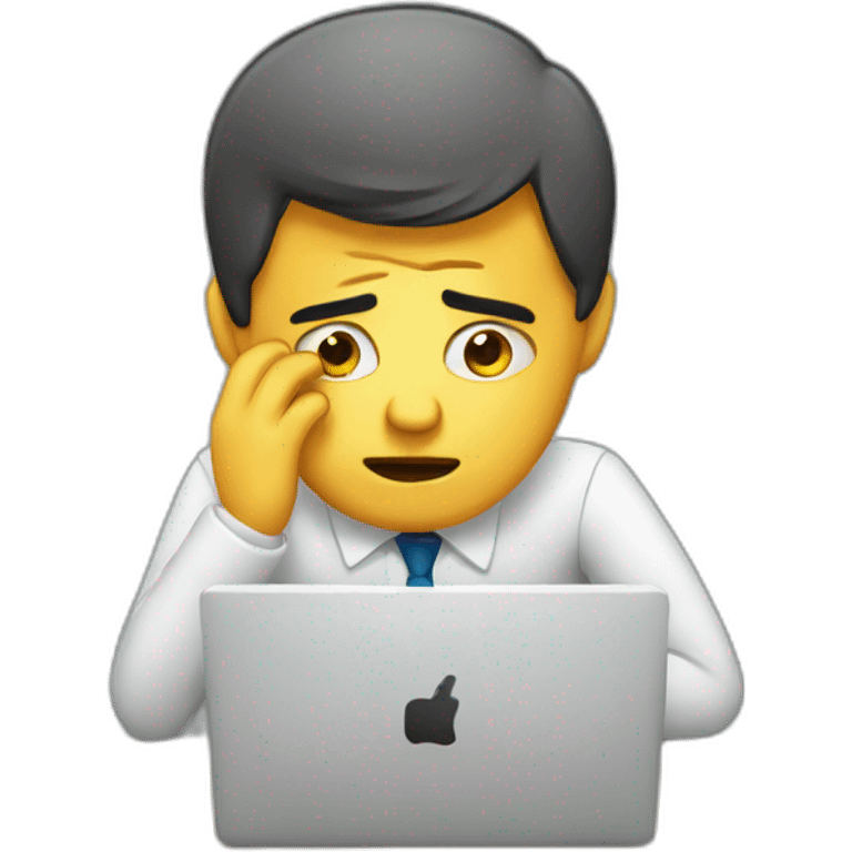 stressed businessman emoji