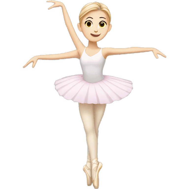 White girl ballerina dancing  emoji