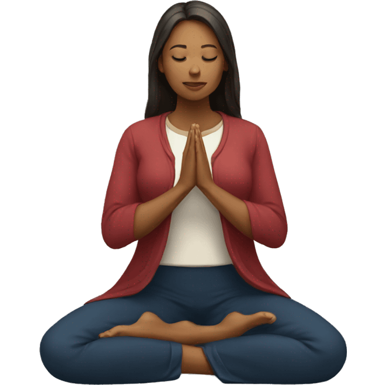 woman praying emoji