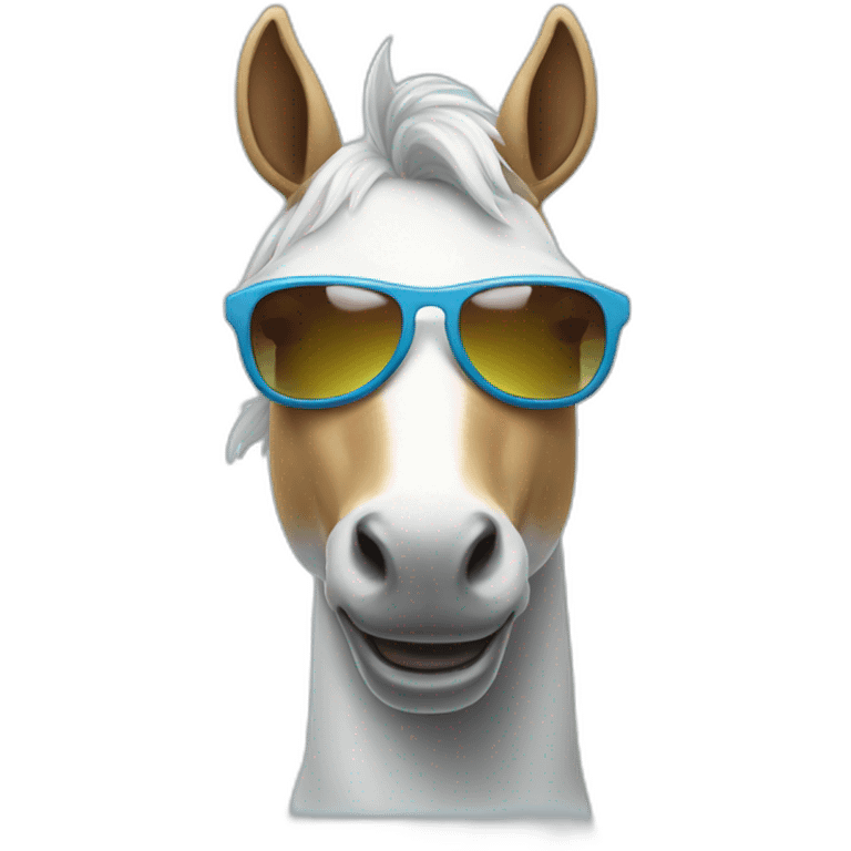 Licorne with sunglasses  emoji