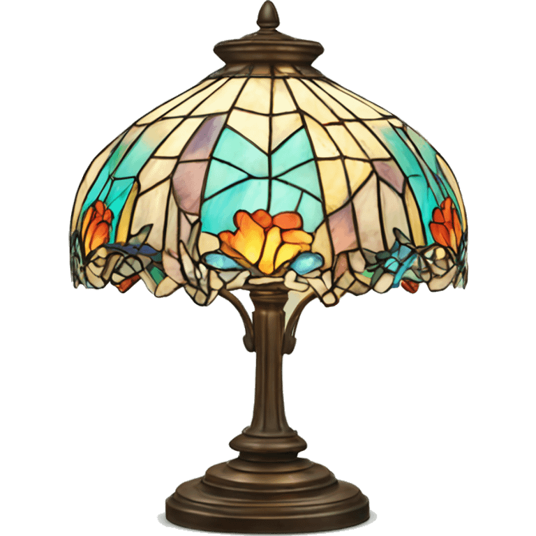 Tiffany lamp colorful emoji